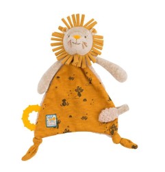 DOUDOU ATTACHE-TETINE LION SOUS MON BAOBAB