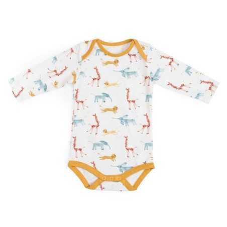 BERGAMOTE 6M BODY JERSEY CREME IMPRIME ALLOVER SOUS MON BAOBAB 6M