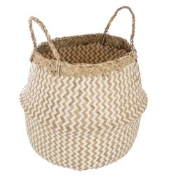 PANIER TRESSE BLANC NATUREL LE VOYAGE D OLGA