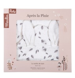 SORTIE DE BAIN LAPIN APRES LA PLUIE