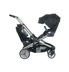 POUSSETTE 4 ROUES DEUX PLACES EVOLUTWIN ® NOIRE