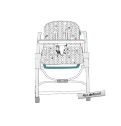 CHAISE HAUTE COMPACTE CHEVRONS GRIS