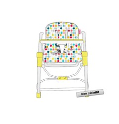 CHAISE HAUTE COMPACTE CONFETTI JAUNE