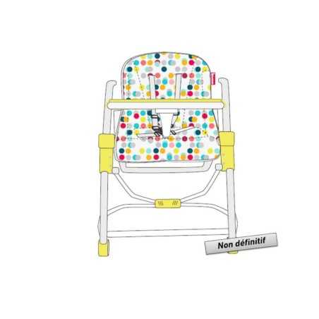 CHAISE HAUTE COMPACTE CONFETTI JAUNE