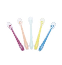 SET BABY SPOONS - CUILLERES SILICONE 1ER AGE - LOT DE 5