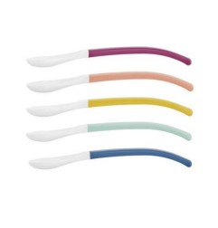 CUILLERES MULTICOLORES 2EME AGE - LOT DE 5