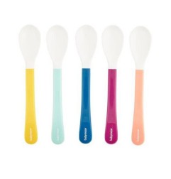 CUILLERES MULTICOLORES 2EME AGE - LOT DE 5