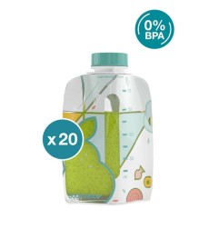 FOODII- GOURDES REUTILISABLES X 20