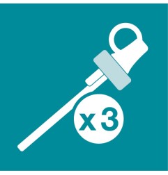 FOODII - EMBOUT PAILLE EN SILICONE ANTI-FUITE X 3