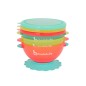 LOTS DE 3 BOLS FUNCOLORS BOWLS ( COUVERCLES ET VENTOUSE)