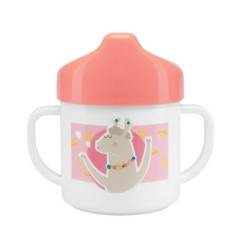 COFFRET REPAS - YUMMY CORAIL (1 BAVOIR, 1 TASSE A BEC, COUVERTS, 1 ASSIETTE