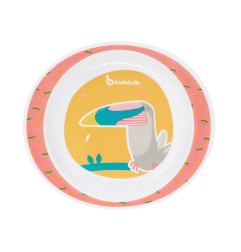 COFFRET REPAS - YUMMY CORAIL (1 BAVOIR, 1 TASSE A BEC, COUVERTS, 1 ASSIETTE