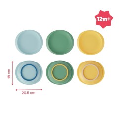 ASSIETTES ANTI-DERAPANTES X3