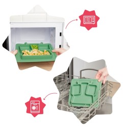 ASSIETTE A COMPARTIMENTS ANTI-DERAPANTE