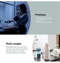 CHAUFFE-BIBERON NOMADE MOOV & FEED - MINERAL BEIGE