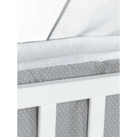 BERCEAU COMPLET ANGE LAQUE BLANC