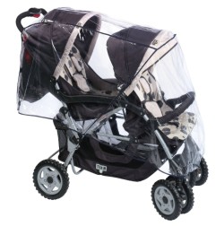 HABILLAGE DE PLUIE POUR POUSSETTE DOUBLE