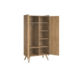 ARMOIRE 2-PORTES VINTAGE BOIS