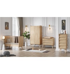 ARMOIRE 2-PORTES VINTAGE BOIS