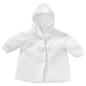 VESTE A CAPUCHE MAILLE BLANC NAISSANCE