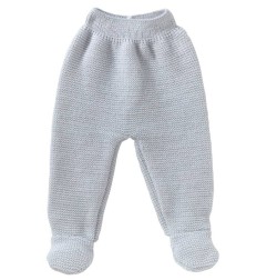 PANTALON AVEC PIEDS MAILLE GRIS NAISSANCE