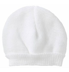 BONNET MAILLE BLANC NAISSANCE