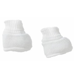 CHAUSSONS MAILLE BLANC NAISSANCE