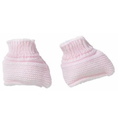 CHAUSSONS MAILLE ROSE NAISSANCE
