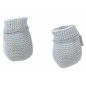MOUFLES MAILLE GRIS NAISSANCE
