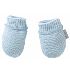 MOUFLES MAILLE BLEU PASCAL NAISSANCE