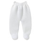 PANTALON AVEC PIEDS MAILLE BLANC NAISSANCE