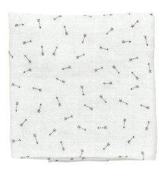 LOT 2 LANGES COTON TRIANGLES ET FLECHES