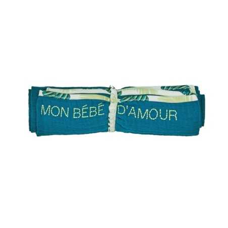 LANGE EN DOUBLE GAZE DE COTON GAUFRE