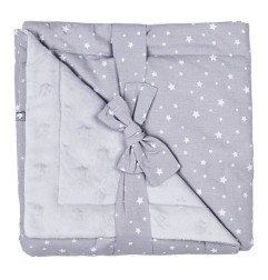 COUVERTURE LUXE MINKY 70 X 100 - UNE ETOILE EST NEE