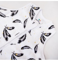 GIGOTEUSE ETE SAC 0-6 MOIS PLUMES