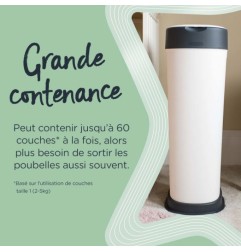 POUBELLE A COUCHES TWIST & CLICK XL BLANC FFP