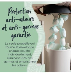 POUBELLE A COUCHES TWIST & CLICK XL BLANC FFP