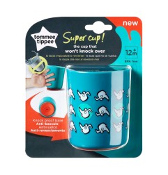 TASSE ANTI-CHUTE SUPERCUP 6M+ (190ML) - BLEU/VERT