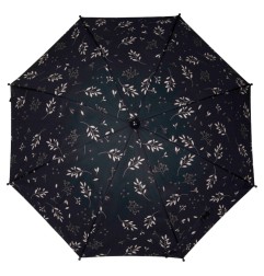 OMBRELLE ROMANTIC LEAVES NOIRE
