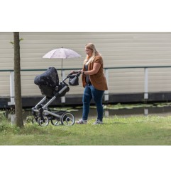 OMBRELLE ROMANTIC LEAVES BEIGE