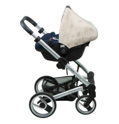 PROTECTION SOLAIRE HOODY ROMANTIC LEAVES BEIGE