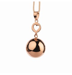 BIJOU GROSSESSE BOLA - DESIGN OR ROSE AVEC PENDANT COEUR