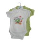 2 BODYS NAISS CROIZE MC 0-3M VERT/BLEU