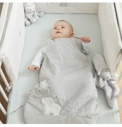 GIGOTEUSE 70 CM VELOUDOUX ANNA ET MILO GRIS CLAIR