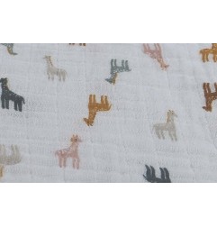 M&M21 GIGOTEUSE 50CM GIRAFES MOUSSELINE BIO