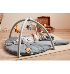 N&P&L TAPIS D'EVEIL PACO BLEU COTON BIO