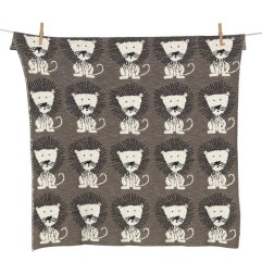 COUVERTURE EN TRICOT ON THE GO XL LION
