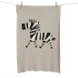 COUVERTURE DE LIT EN TRICOT ZEBRE