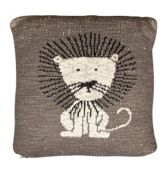 COUSSIN 30X30 EN TRICOT LION