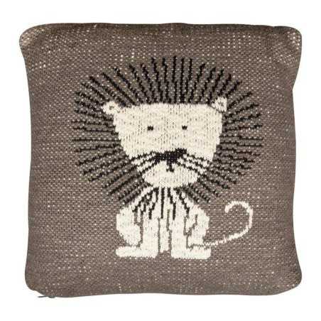 COUSSIN 30X30 EN TRICOT LION